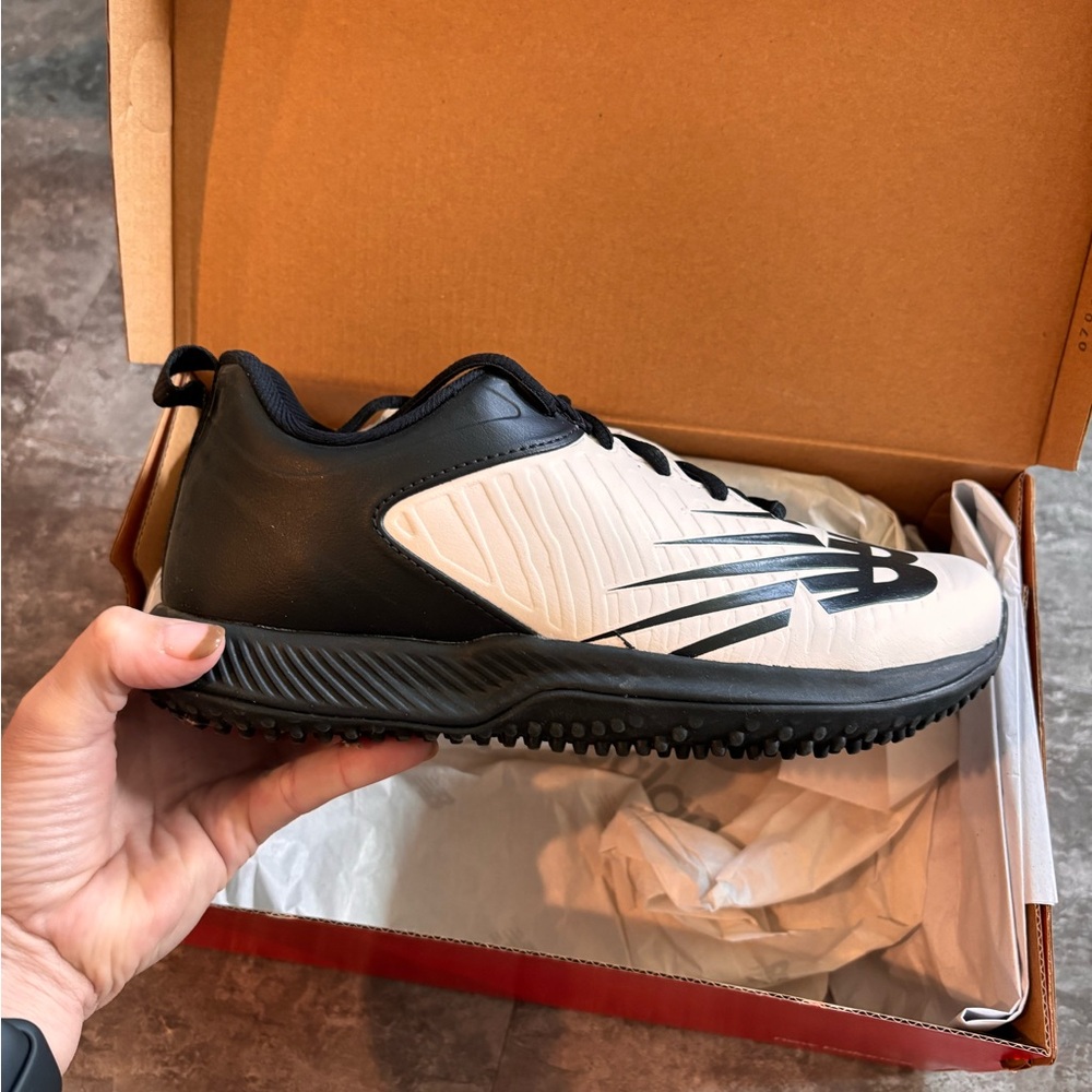New Balance White and Black Athletic Shoes